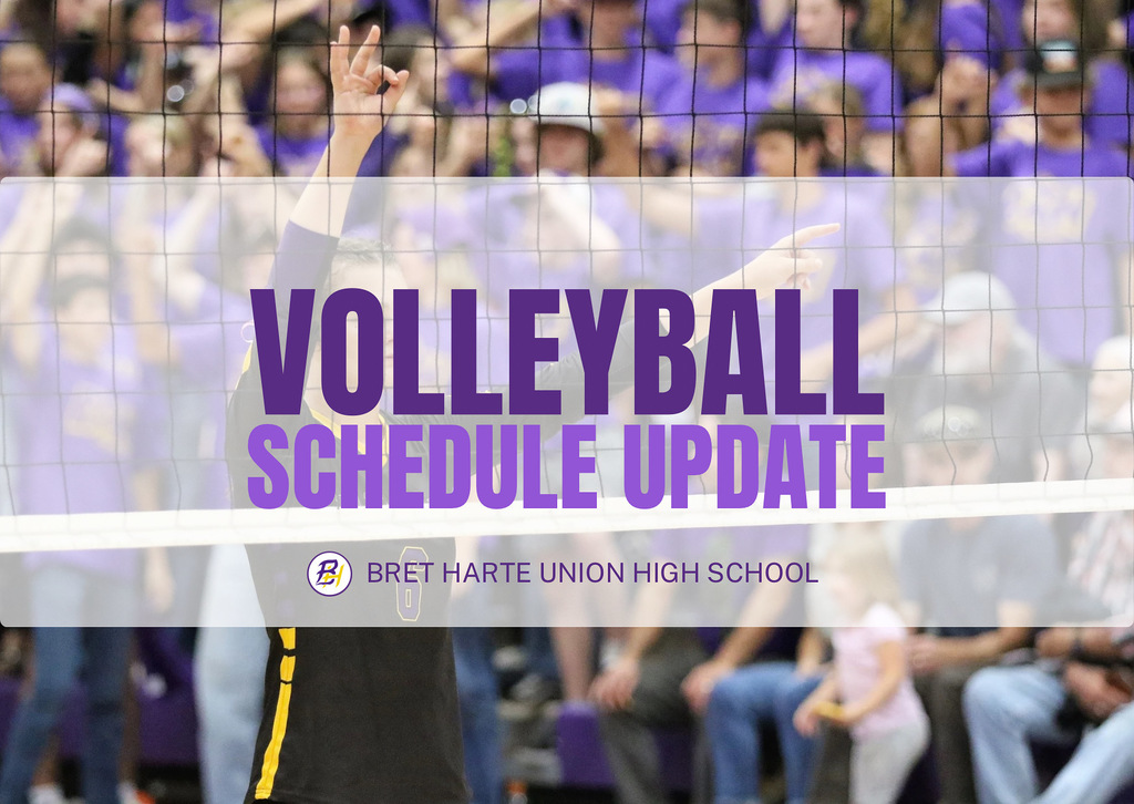 Volleyball schedule update promo image