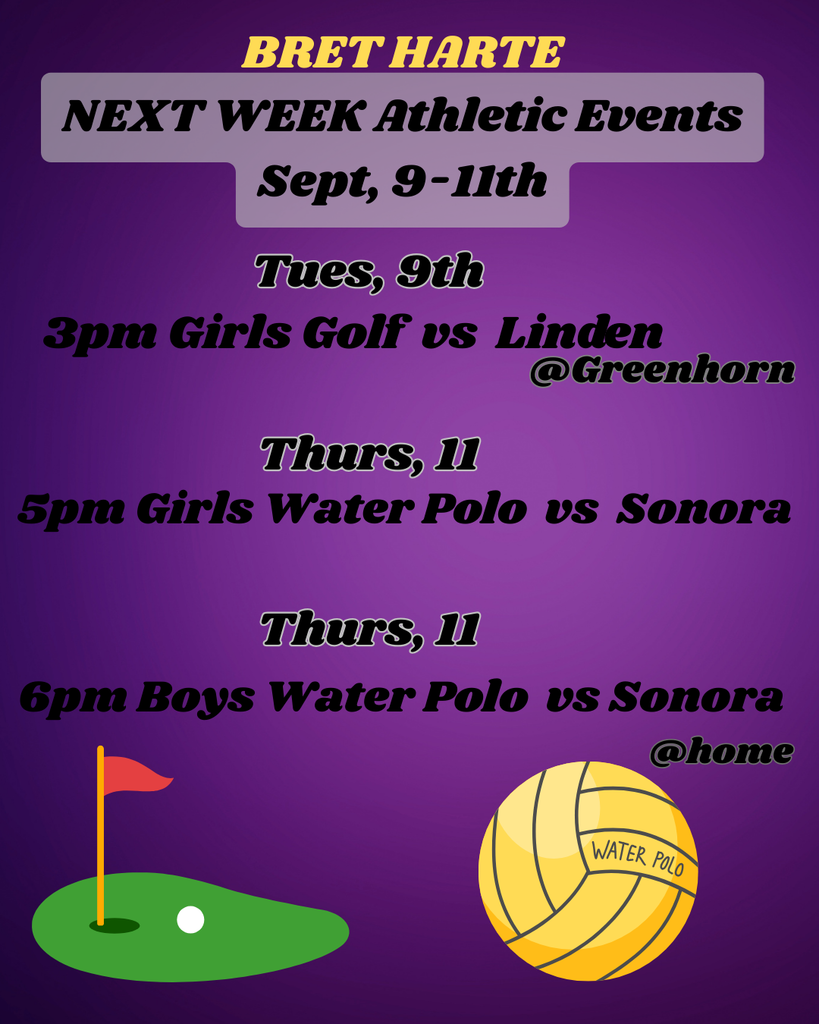 Home athletics events for Sept 9 - 11 courtesy of Leadership