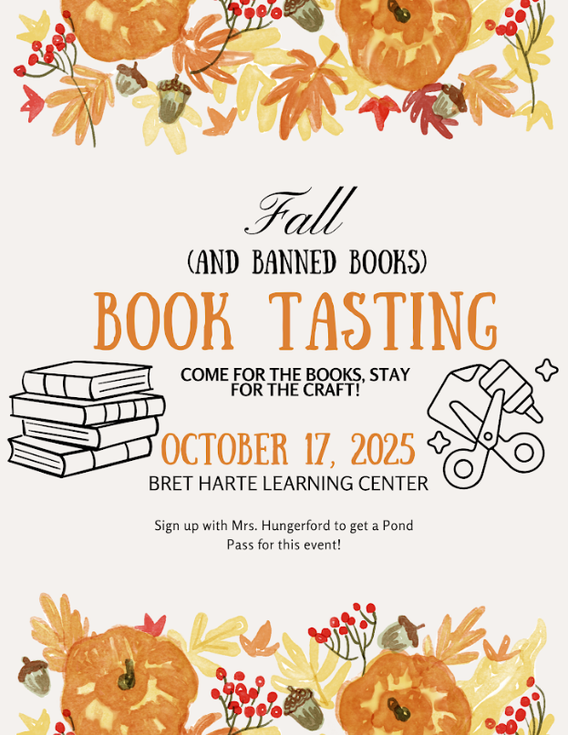 Library's Fall Book Tasting flyer