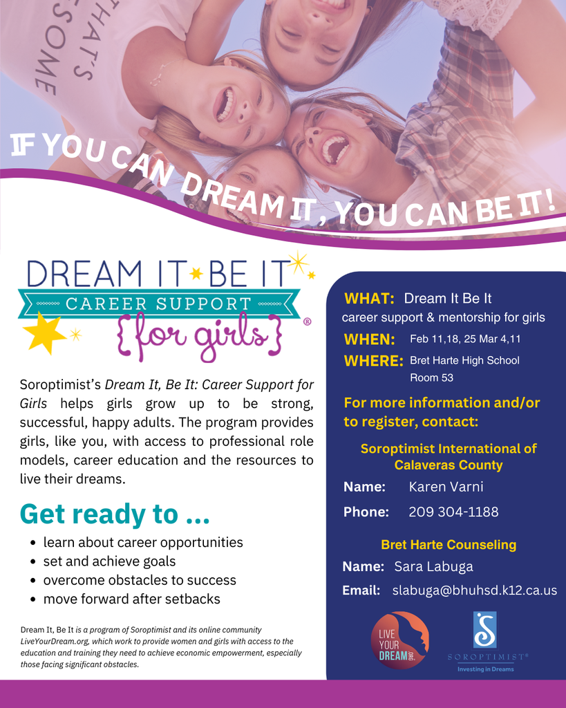 Dream it Be it Instagram promo flyer