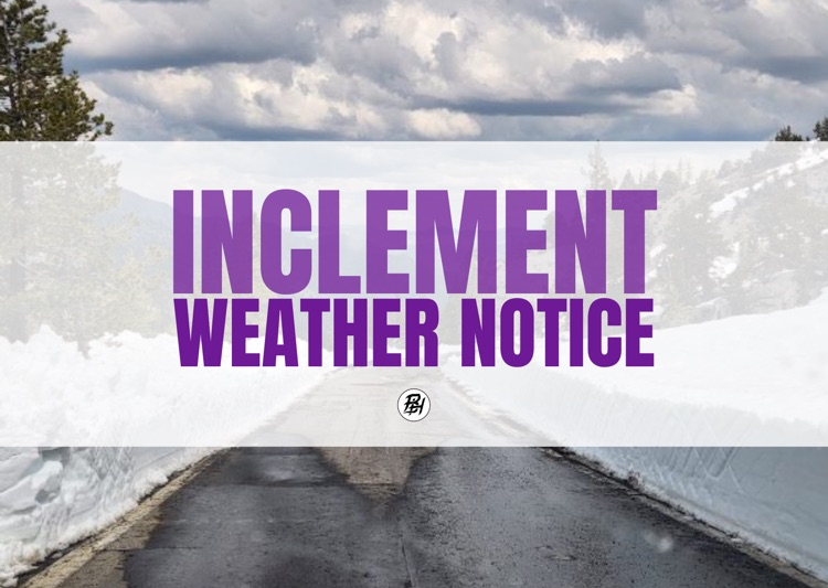 Inclement weather notice promo image 