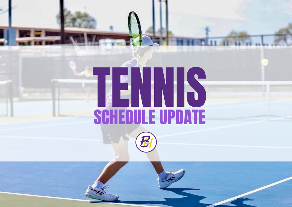 Tennis schedule update promo image