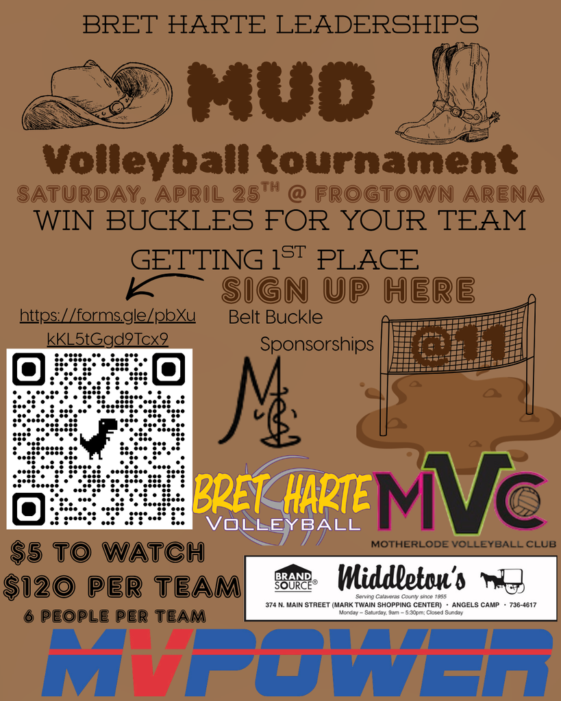 Mud Volleyball promo flyer courtesy of Leadership