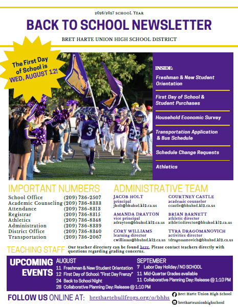 Image of 2026-2027 Newsletter