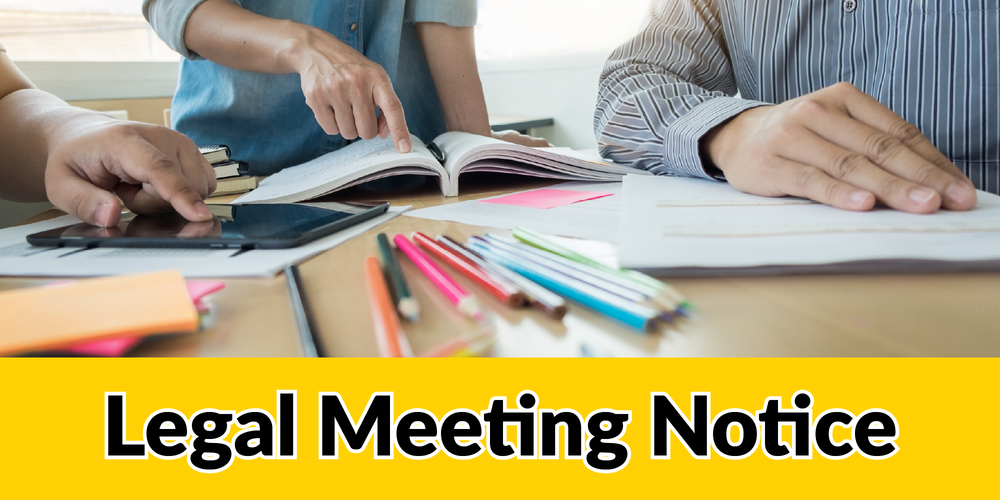 Legal Meeting Notice