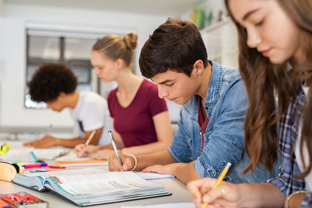 students doing schoolwork