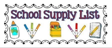 School Supply List