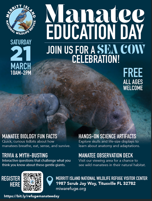 Manatee Education Day- Free- Scan QR code to register