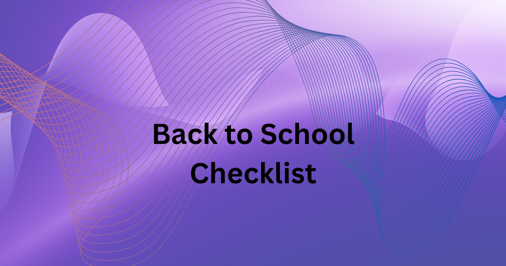 Back to School Checklist