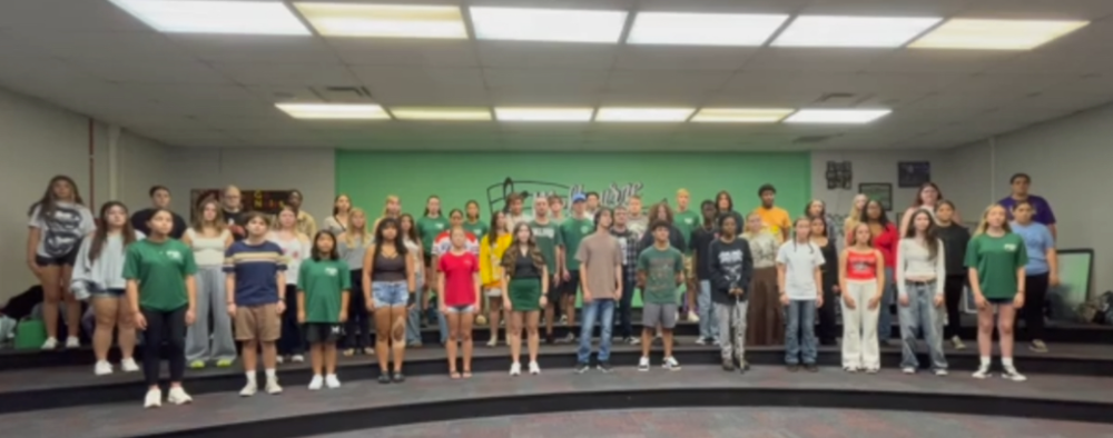 The Melbourne High School Chorus team meets in the chorus room to audition for Candlelight at Epcot. The Candlelight Processional is performed annually at EPCOT and it is considered a highlight of the holiday season. Constance Jean is auditioning to go. “I can imagine the surrealism of actually being there. Especially in front of a huge crowd and cameras everywhere,” Jean says, “I’m hoping that moving forward, this will encourage me to take bigger chances for any future opportunities that come my way,” Photo credit: Natalie Taylor