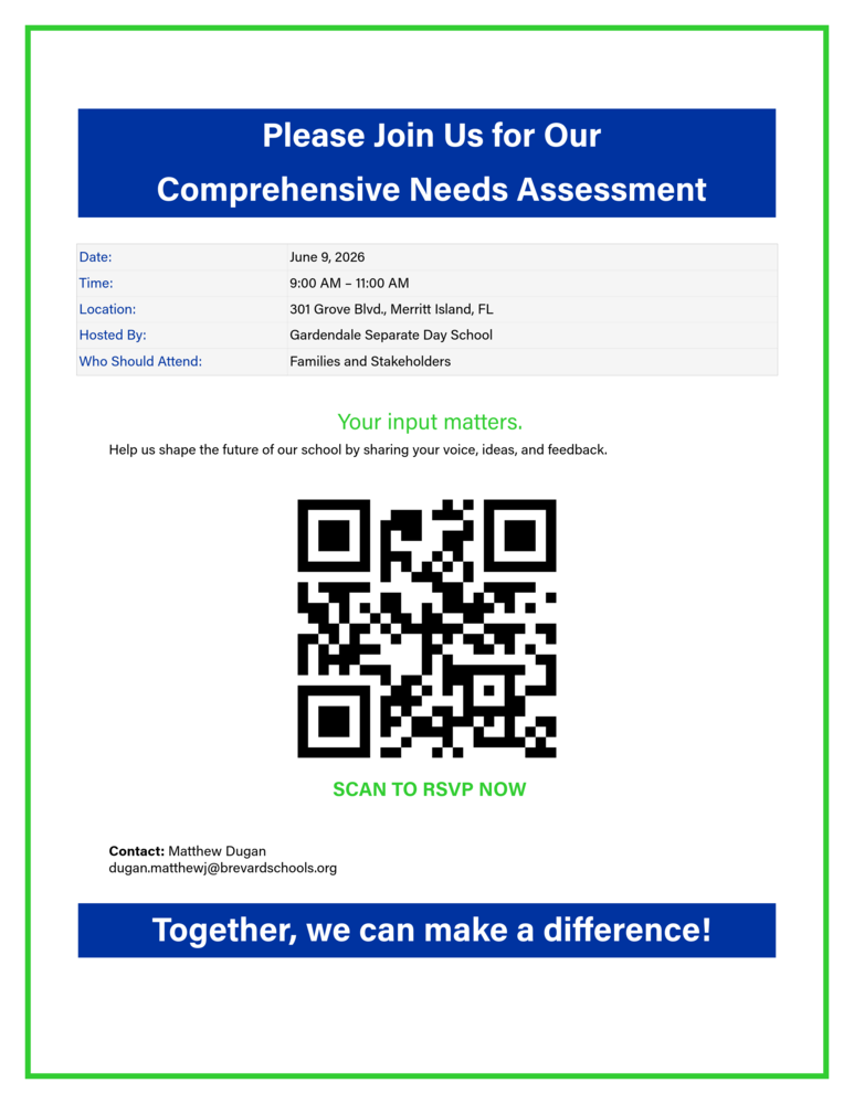 Comprehensive Needs Assessment