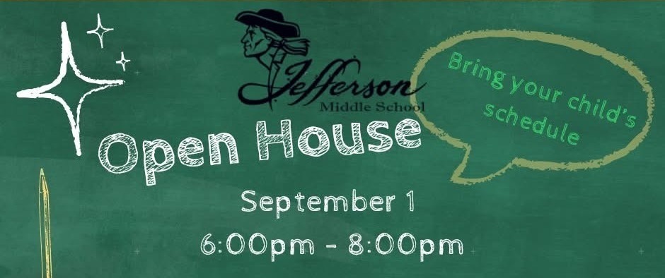 JMS Open House 9-1 6-8PM