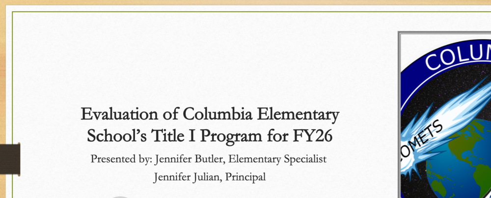 Picture of Title Screen for Presentation