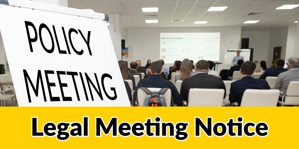 LEGAL MEETING NOTICE