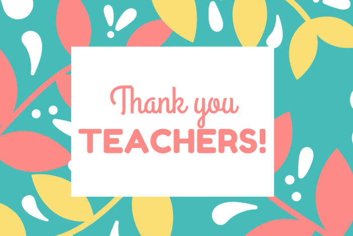 Thank you teachers