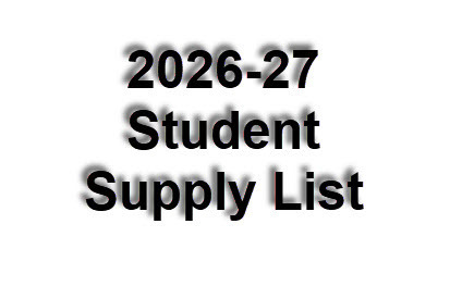 2026-27 Student Supply List