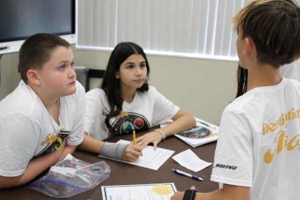 Students at Destination Moon