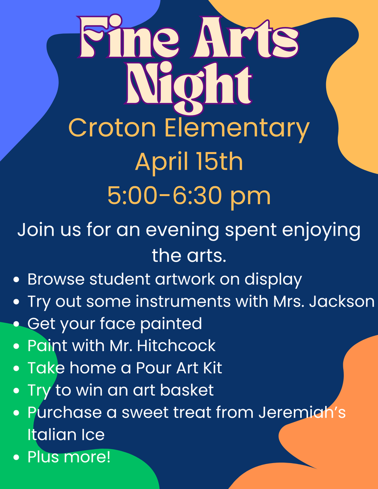 Fine Arts Night Flyer