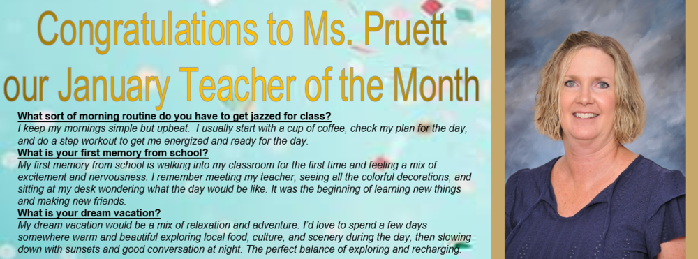 What sort of morning routine do you have to get jazzed for class? I keep my mornings pretty simple but upbeat. I usually start with a cup of coffee, check my plan for the day, and do a step workout to get me energized and ready for the day. What is your first memory from school? My first memory from school is walking into my classroom for the first time and feeling a mix of excitement and nervousness. I remember meeting my teacher, seeing all the colorful decorations, and sitting at my desk wondering what the day would be like. It was the beginning of learning new things and making new friends. What is your dream vacation? My dream vacation would be a mix of relaxation and adventure. I’d love to spend a few days somewhere warm and beautiful exploring local food, culture, and scenery during the day, then slowing down with sunsets and good conversation at night. The perfect balance of exploring and recharging.
