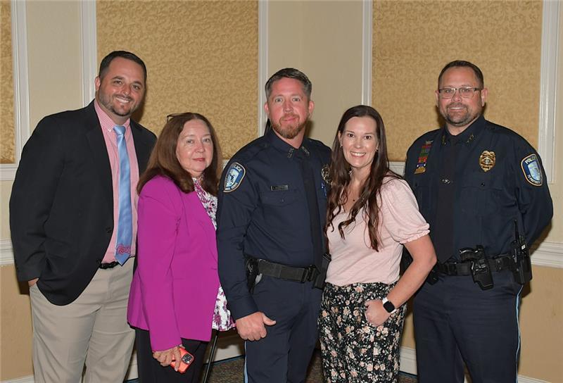 Chris Hattaway at recognition ceremony