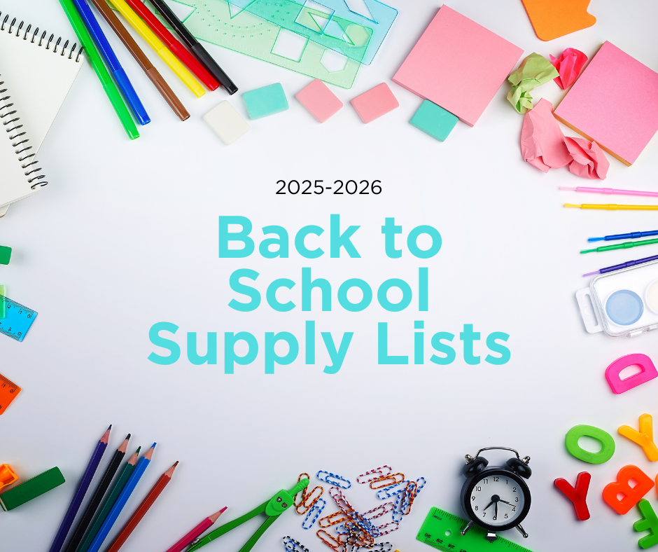 2025-2026 Back to School Supply Lists