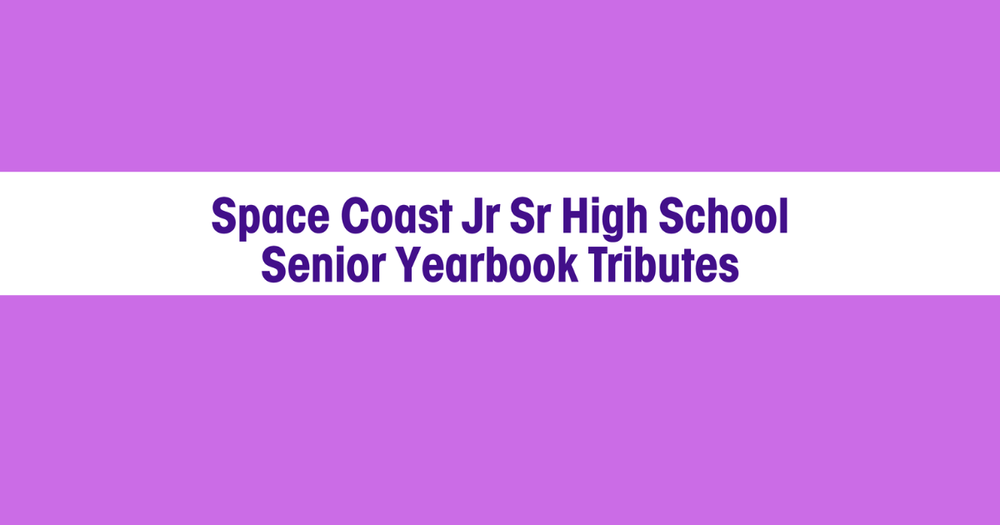 Senior Yearbook Tributes
