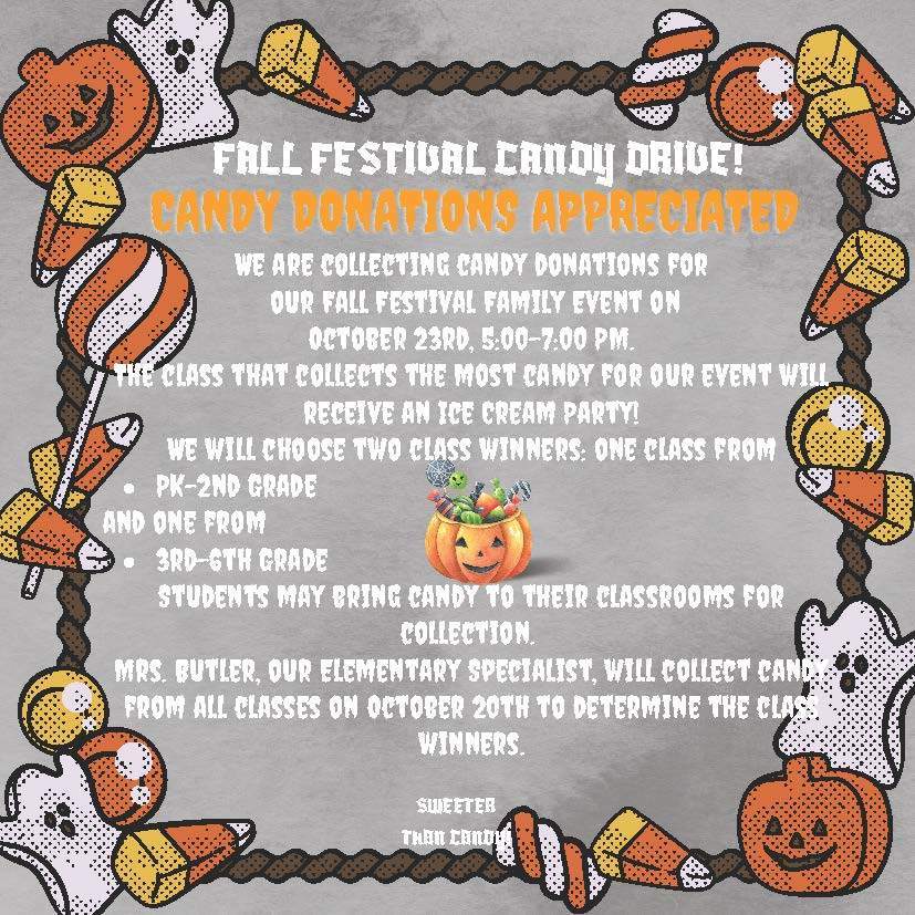 Candy donations brochure