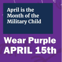 April is the month of the military child