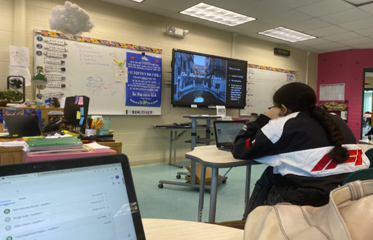 Caption: Decision Prep: During Career Research and Decision Making class, in her junior year, student Emily Faye can explore endless possibilities of what her future could acquire. Faye can walk into class free of worries, as she is able to get work done, while finding time to relax and focus at the same time. Students of all grades, can get the proper information in order to form an idea of what could be next for them. Faye said, “This class is great because after working hard at all my other classes, I can still walk into this class motivated, knowing that I have time to complete this work, work for other classes, all while being able to actually learn new things that could help me towards my future.” Photo by Princess Islam