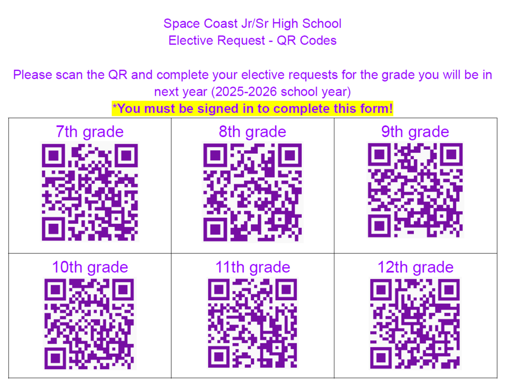 elective registration