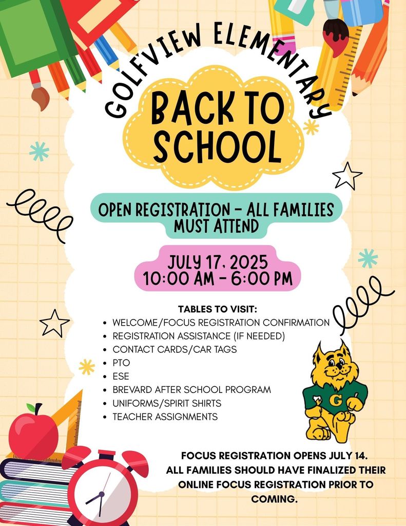 Back to School Registration