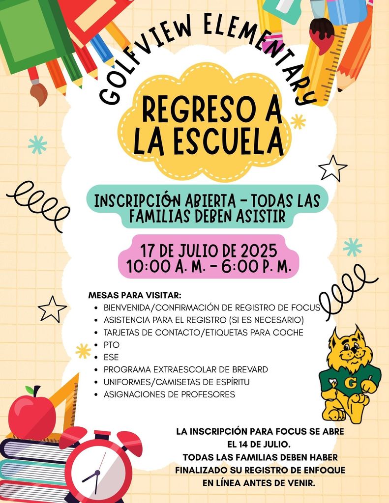 Back to School Registration