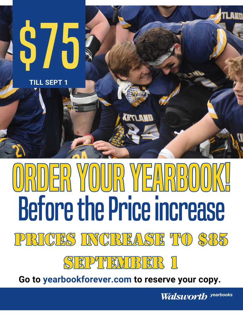 Yearbook Price Increase