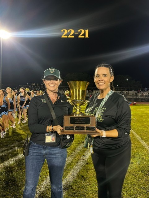 We got the trophy back!