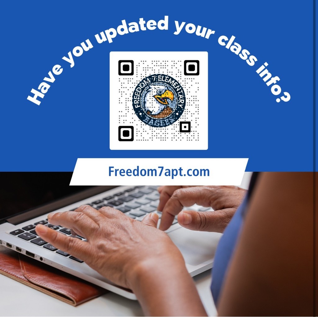 Have you updated your class info?  Freedom7apt.com QR Code