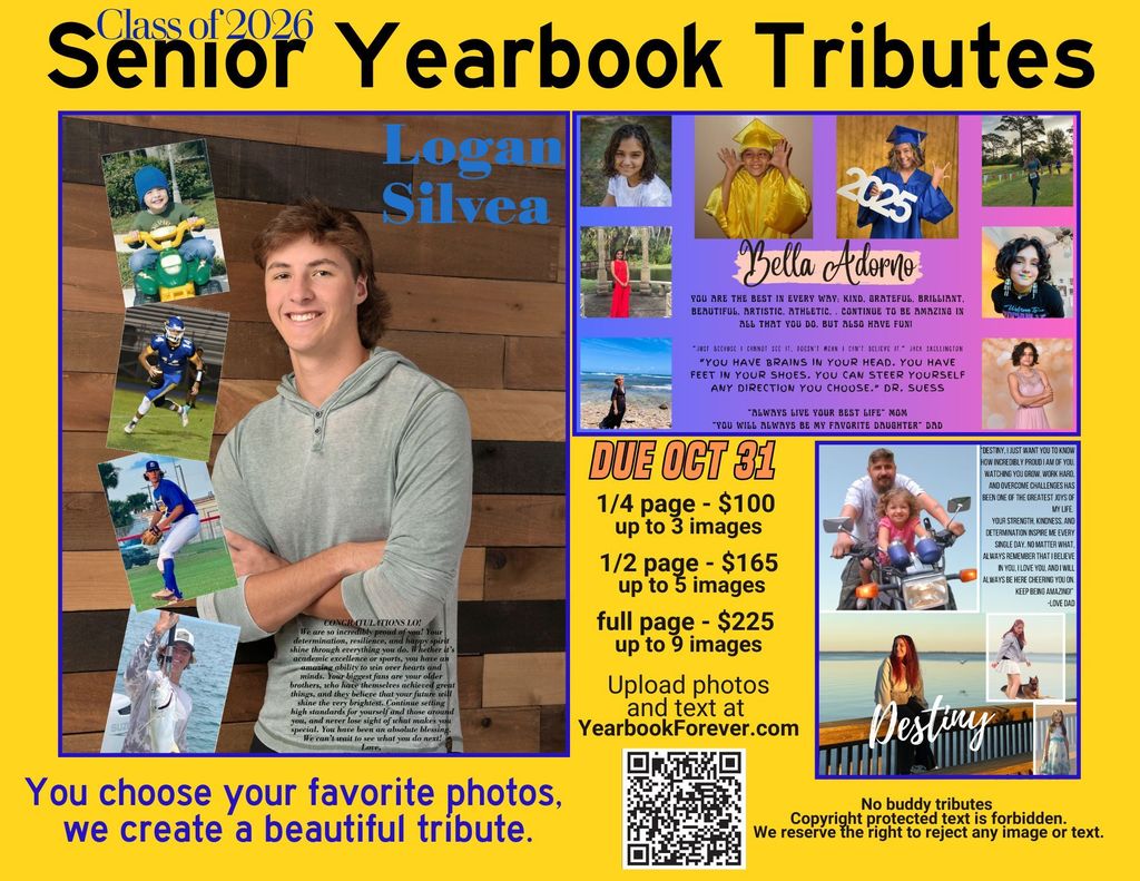 Senior Yearbook tributes