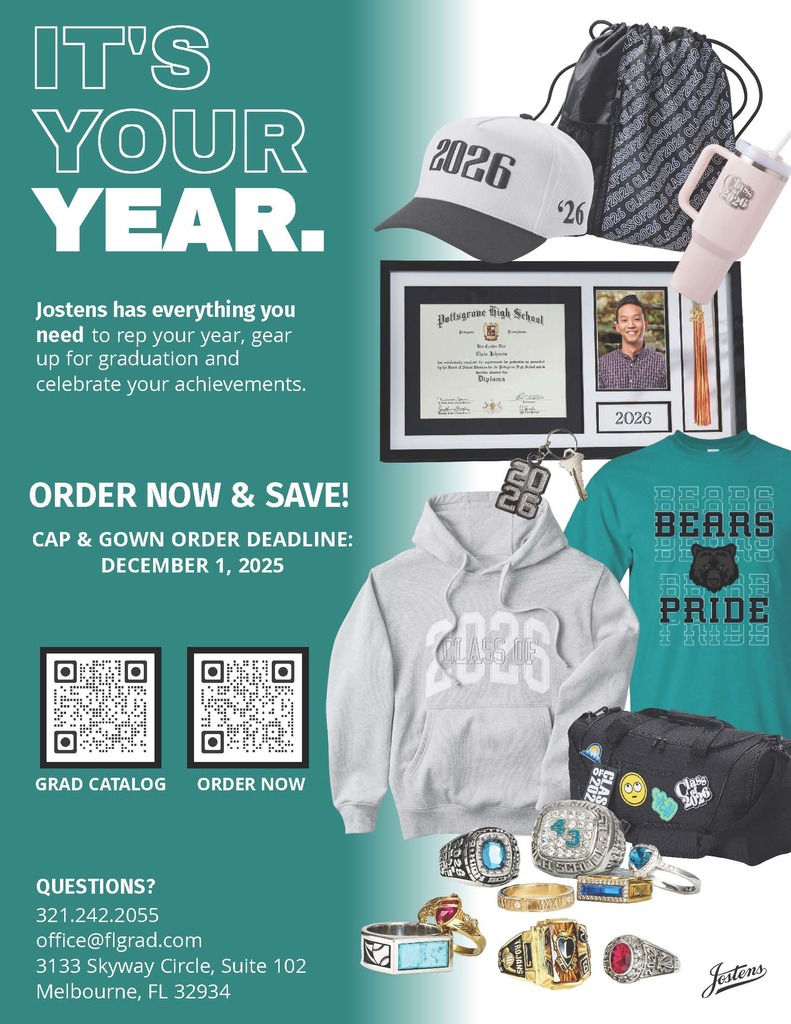 Bayside theme clothing, hats, and jewlery for sale.  QR codes for the catalog and another QR code for the order form.  Any questions please call 321-242-2055 or email at Office@FLGrad.com.