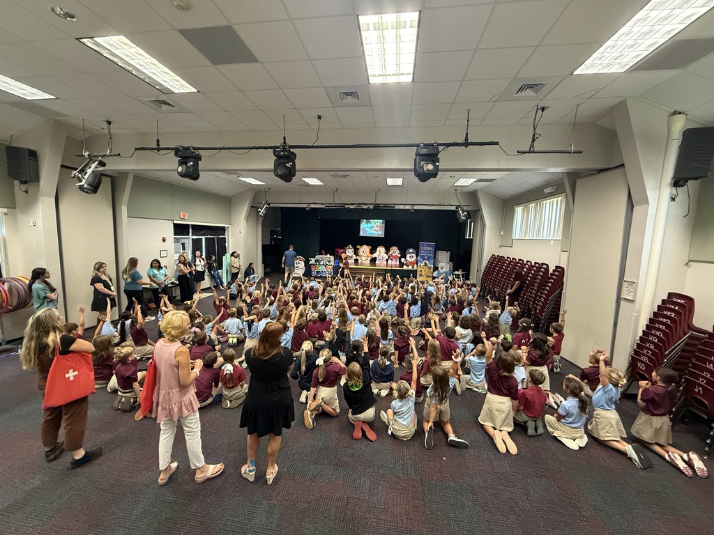 Students at the MEGABLAST Information Assembly