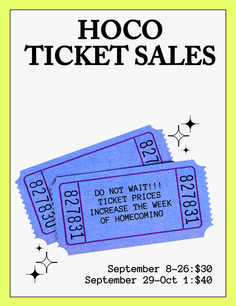 HOCO Ticket price increase
