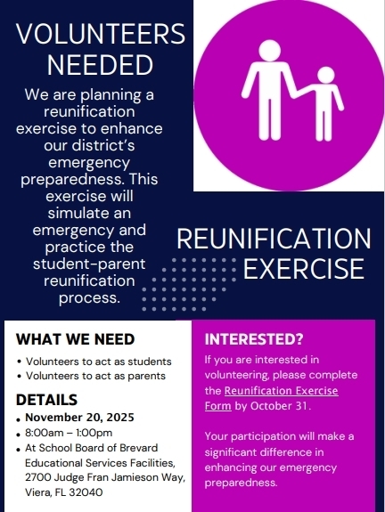 Reunification Volunteers Needed