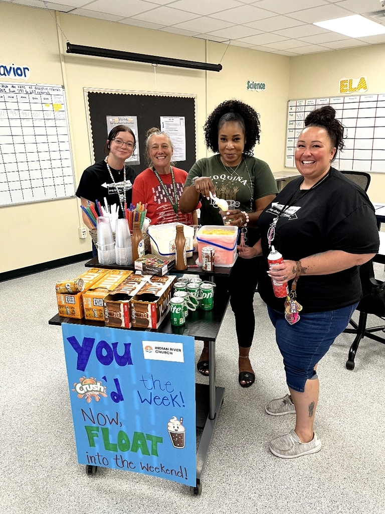 Teachers making floats