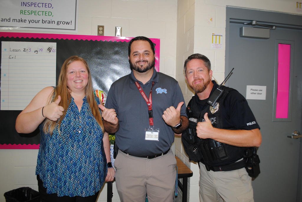 Mrs. Watkins, Mr. Papczynski, SRO Hattaway