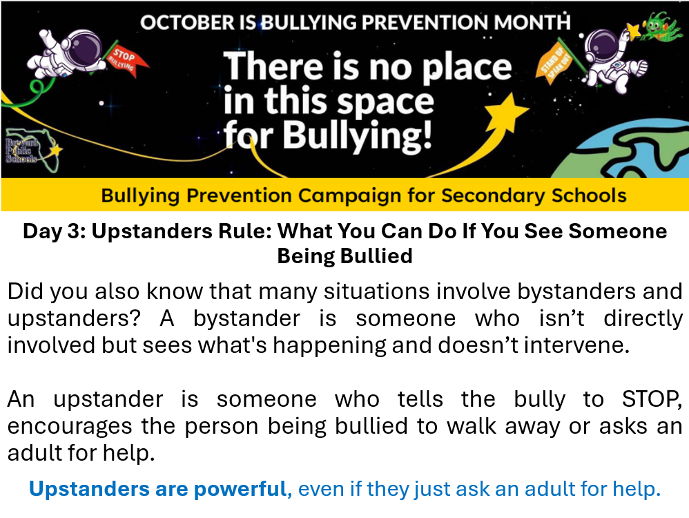 Bullying Prevention Day 3