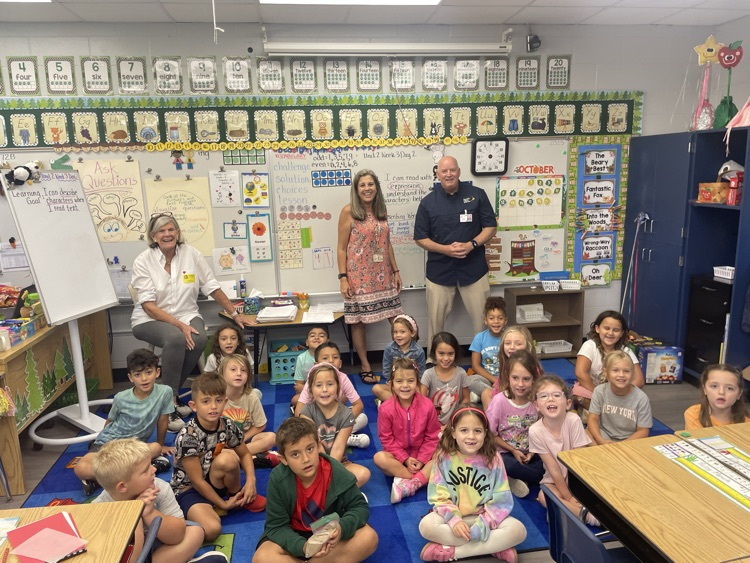 Dr. Rendell gets a warm welcome from room 43!