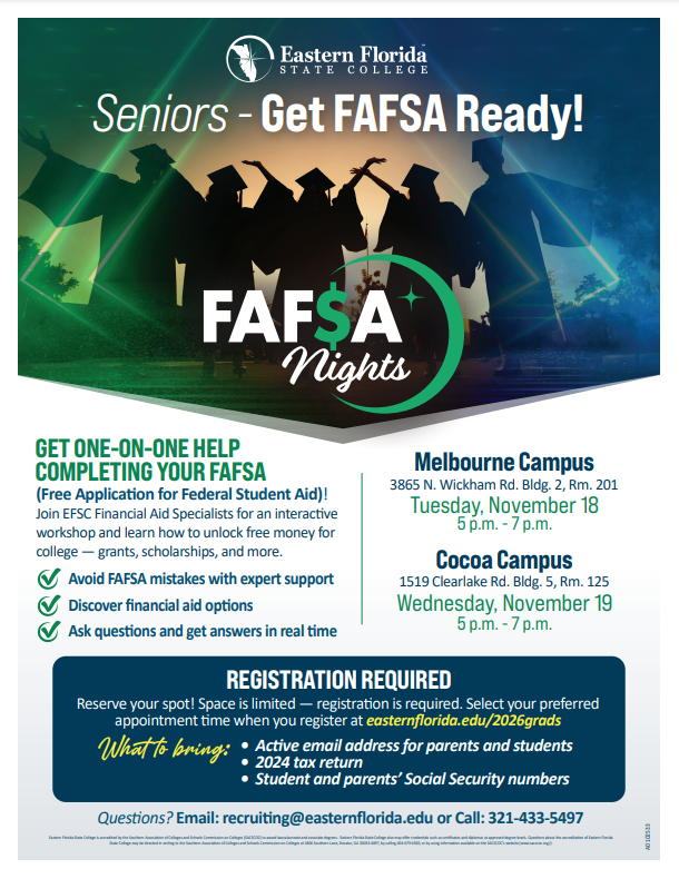 FAFSA night flyer