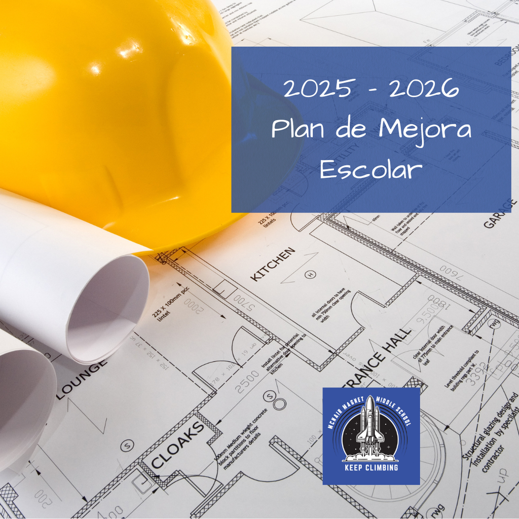 Blueprints that read School Improvement Plan In Spanish