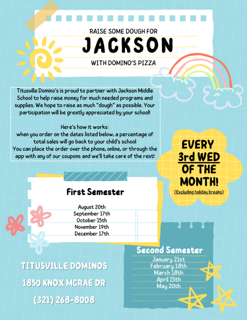 Domino's Spirit Night flyer