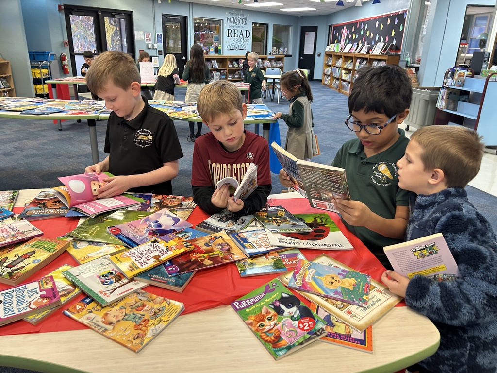 students at book swap