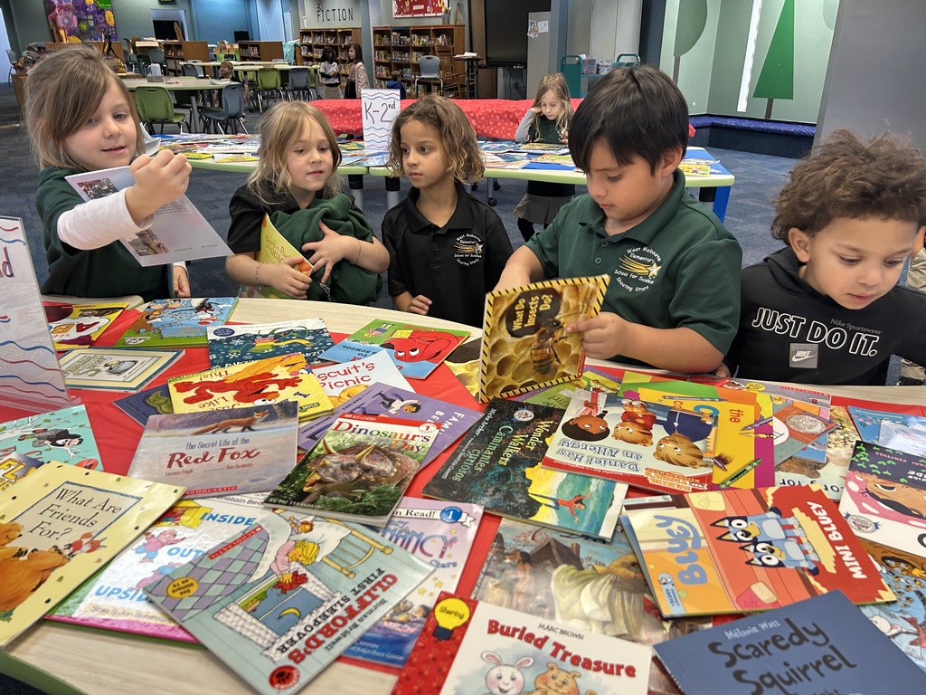 students at book swap