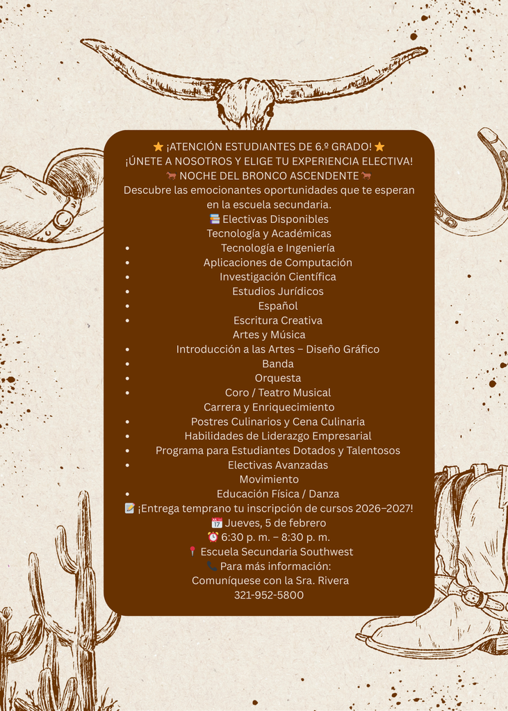 Rising Bronco Night -  Spanish